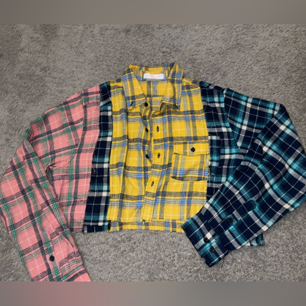 Cropped plaid Top